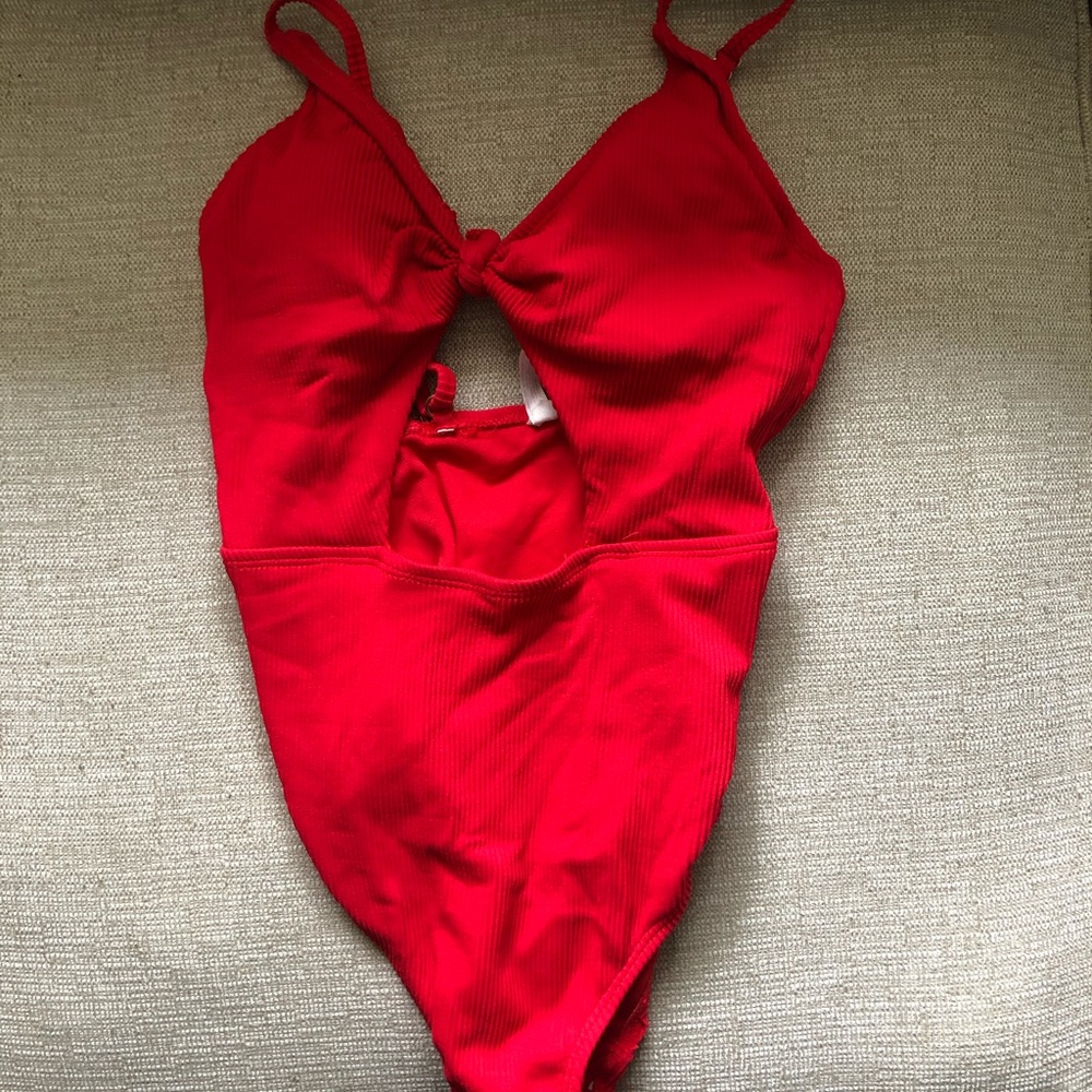 Red One-Piece Swimsuit